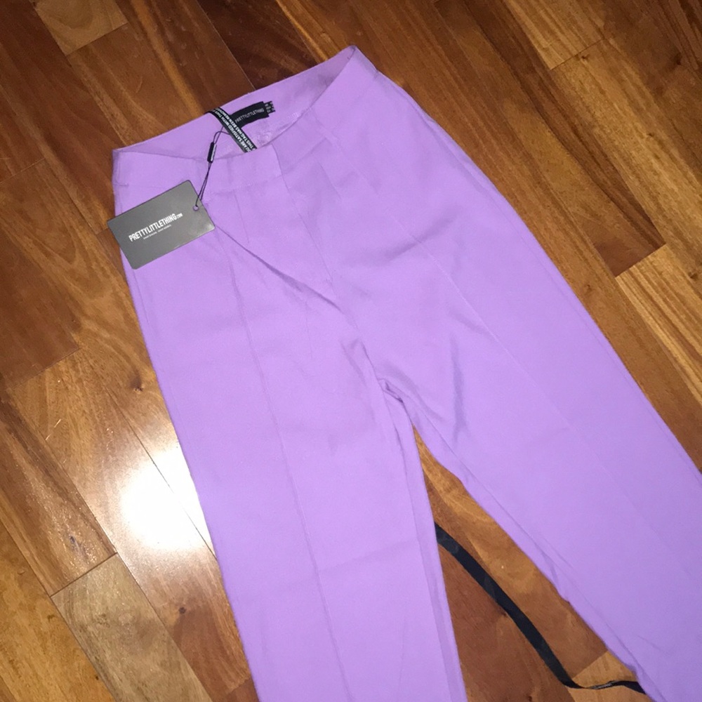 Lavender High Waisted Pants